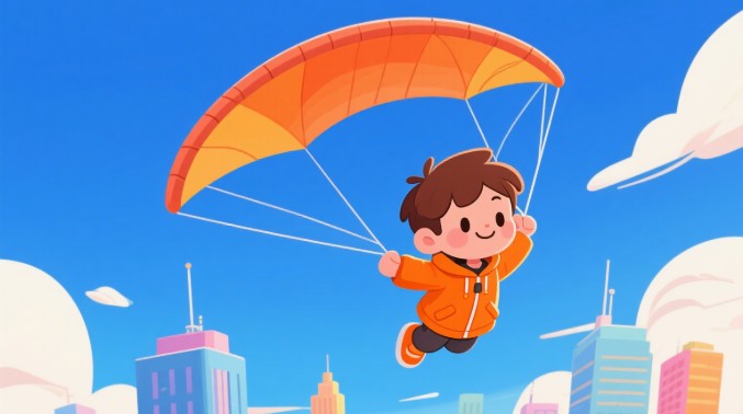 滑翔伞爱好者的惊险之旅：揭秘 “云吸” 现象-萌熊书伴·童闻趣事